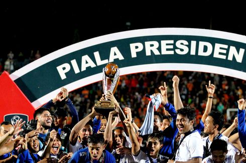 BERITA FOTO: Arema FC Sang Raja Piala Presiden