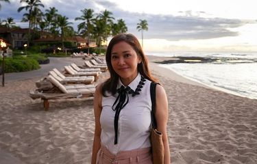 Maia Estianty gagal diet gara-gara banyak makan di Amerika.
