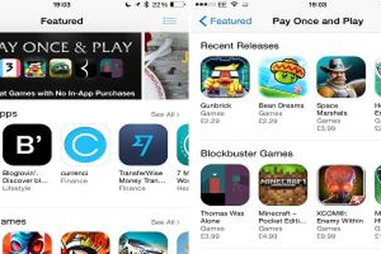 Apple mulai hilangkan game-game In-App Purchase, kini ada kolom 