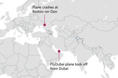 Investigasi Kriminal Digelar Terkait Kecelakaan FlyDubai di Rusia