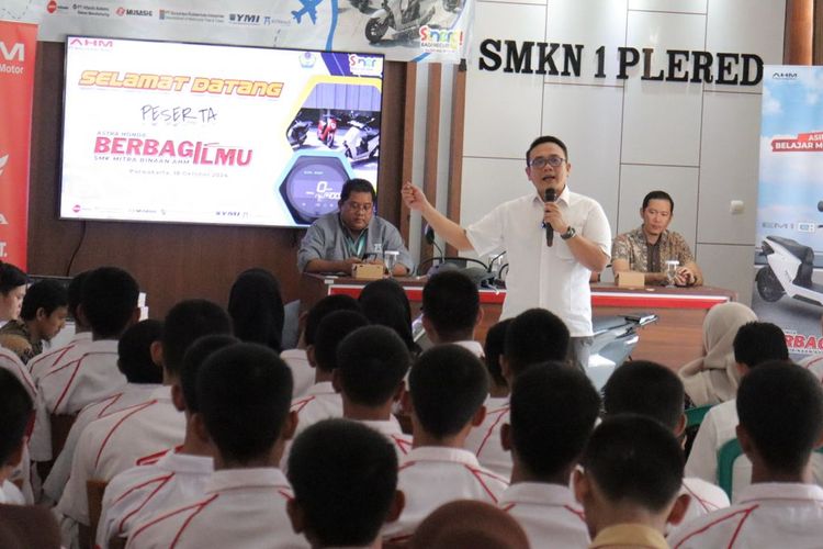 AHM transfer teknologi motor listrik melalui edukasi ke SMK binaan