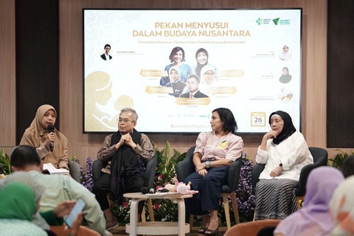 Dompet Dhuafa menggelar seminar bertajuk Prioritaskan Menyusui: Ciptakan Sistem Pendukung yang Berkelanjutan di Sasana Budaya Gedung Philanthropy, Jakarta Selatan pada Selasa (26/8/2025).