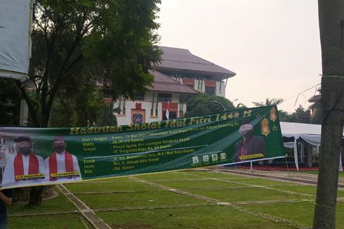 Shalat Idul Fitri di Balaikota Depok Batal, Tenda Dibongkar
