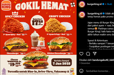 Promo Burger King Hari Ini, Paket Nasi dan Ayam Mulai Rp 17.000