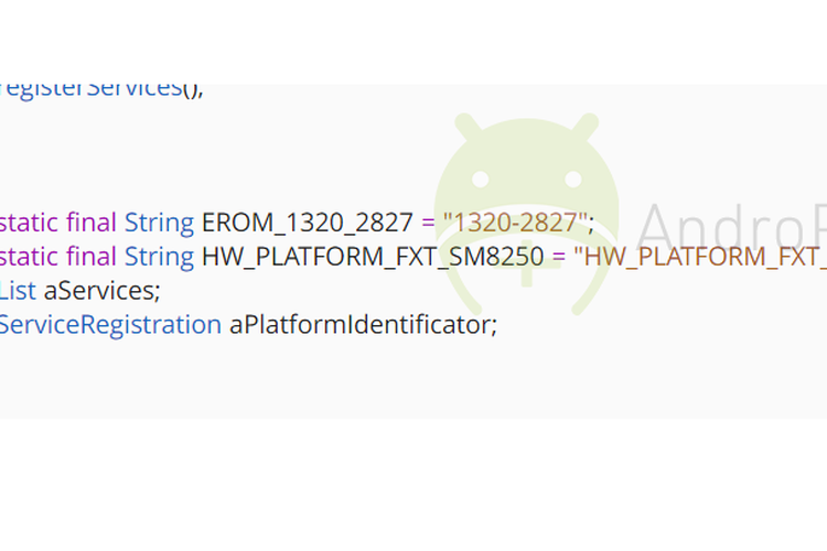 Ilustrasi dokumen firmware ponsel yang diduga sebagai Xperia