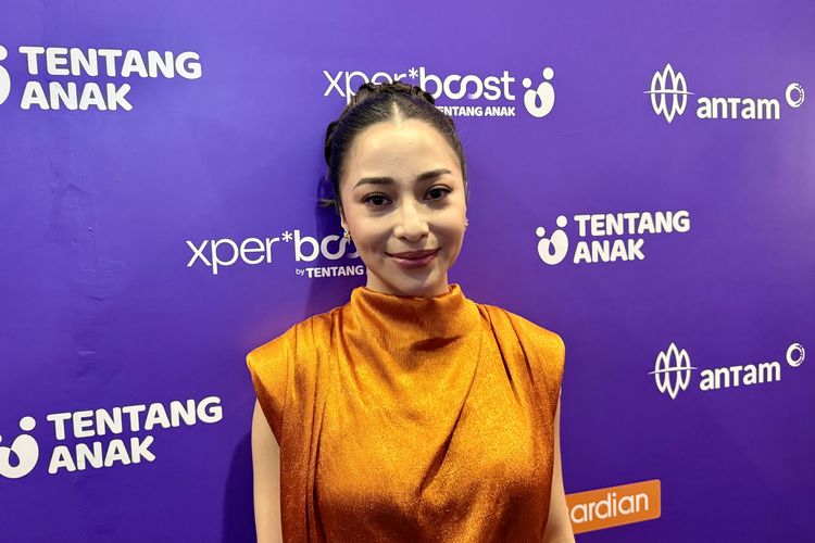 Nikita Willy setelah mengisi acara live podcast Expert Boost by Tentang Anak di Pondok Indah, Jakarta Selatan, Sabtu (7/2/2026).