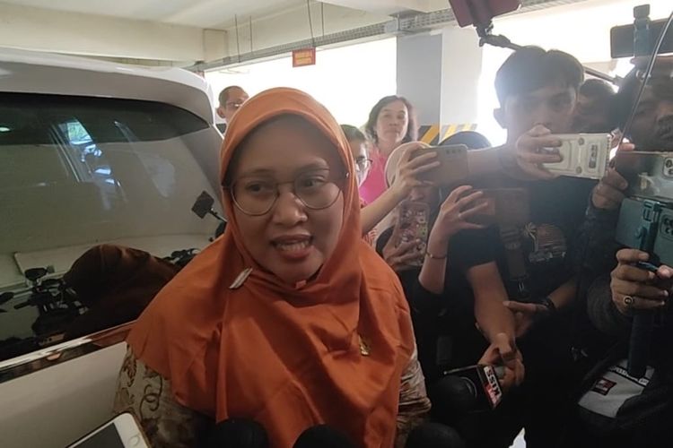 Komisioner KPAI Diyah Puspitarini saat ditemui di Polres Tangerang Selatan, Selasa (20/2/2024). 