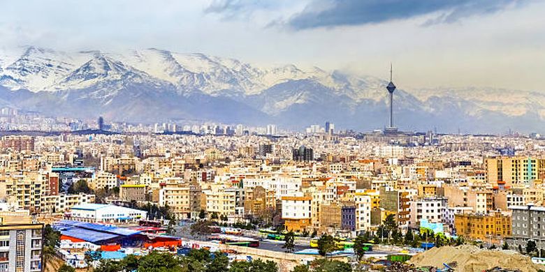 ilustrasi Kota Teheran, ibu kota negara Iran.