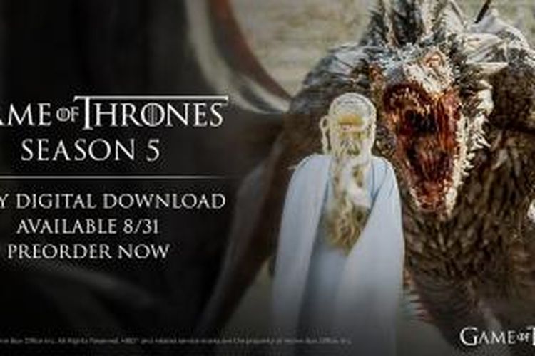 Episode Game of Thrones season 5 bisa mulai di-download akhir Agustus.