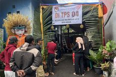 TPS di Bogor Dihiasi Buah-buahan, Petugas KPPS: Sumbangan dari Warga