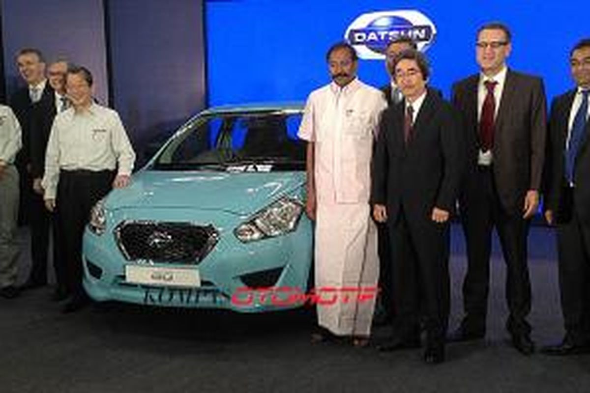 Peresmian produksi pertama Datsun Go di India