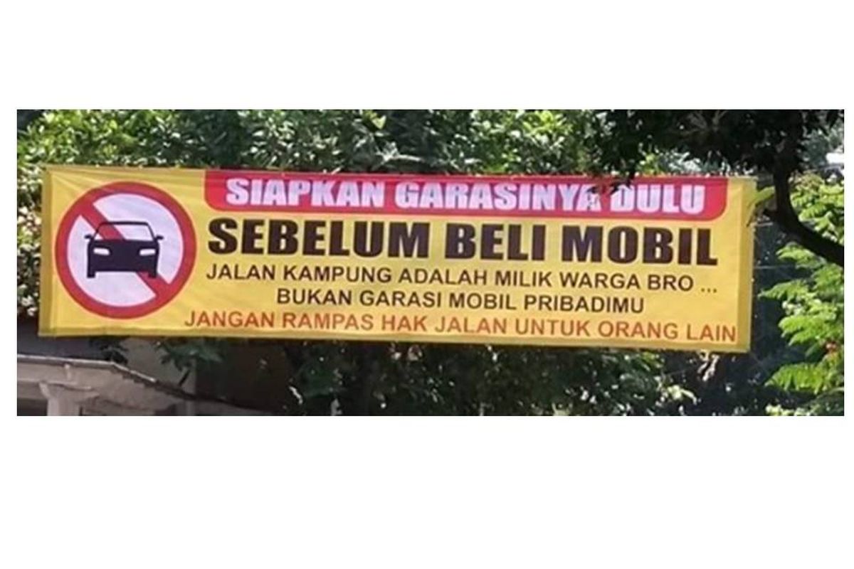 Peringatan agar pemilik mobil mempersiapkan garasi untuk mobilnya