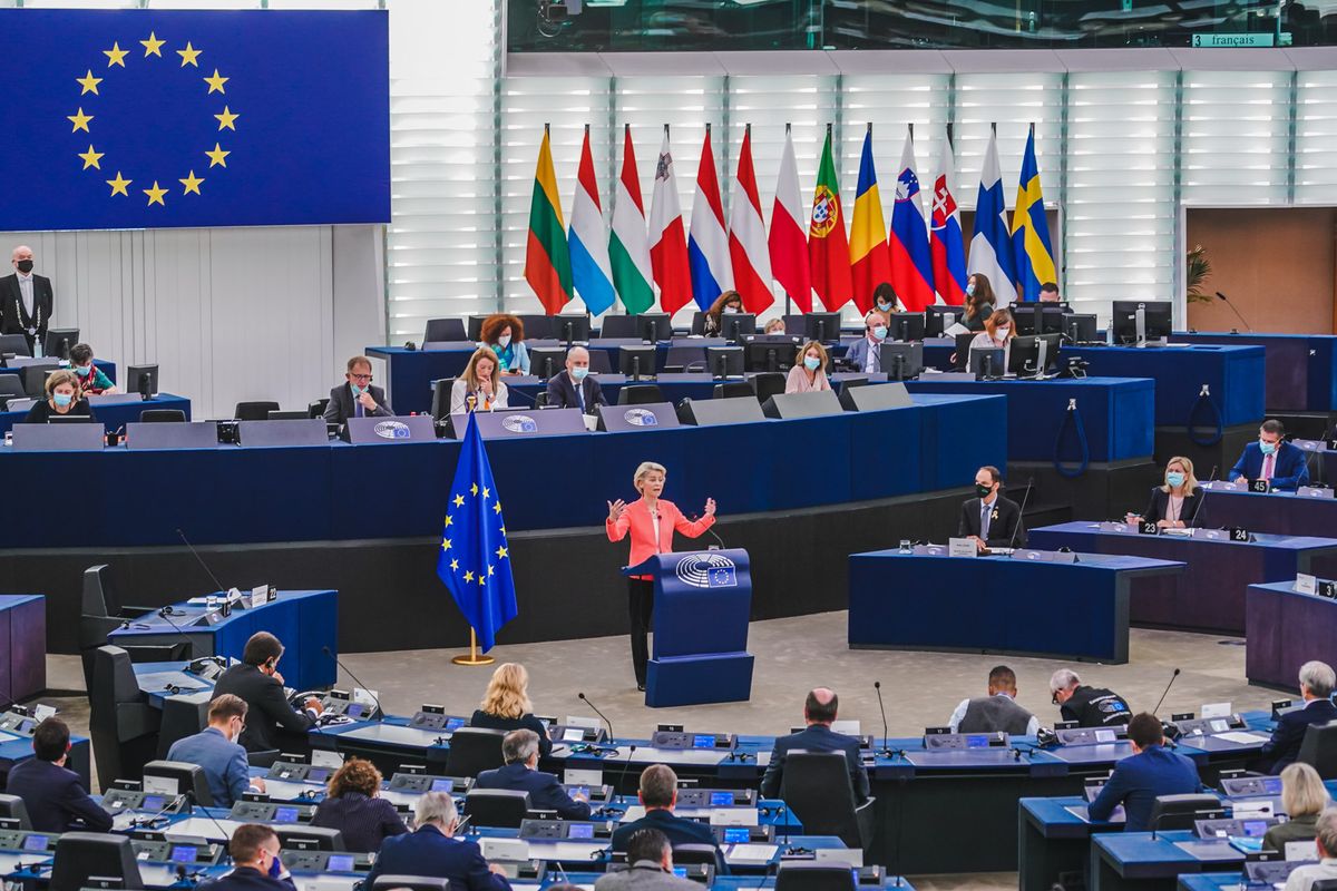 Pertemuan anggota MEE di Strasbourg, Perancis, pada 2021.