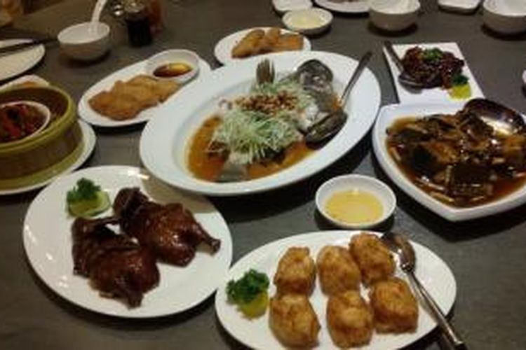 Aneka hidangan di 48 Dimsum Place, Menteng, Jakarta Pusat