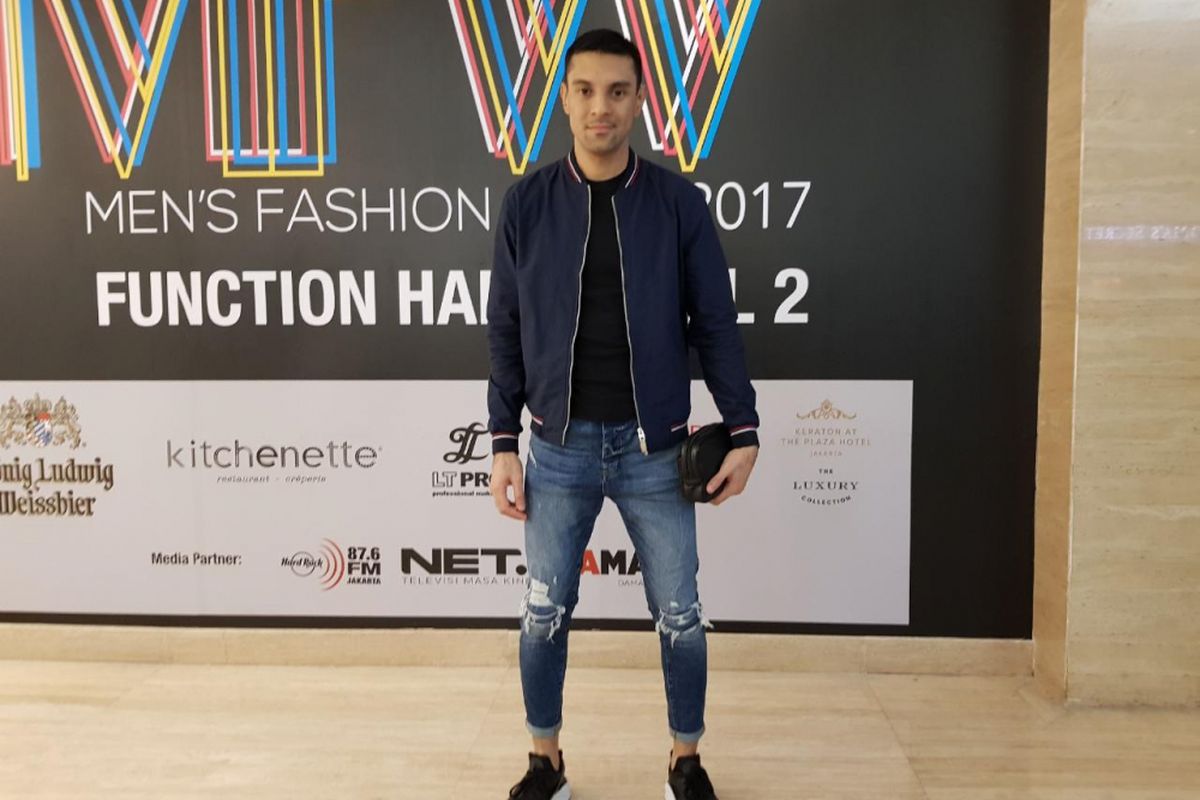 Didi Riyadi saat menghadiri Plaza Indonesia Mens Fashion Week, Plaza Indonesia, Jakarta Pusat, Senin (25/9/2017).