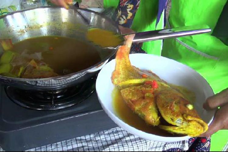 Lempah Kuning masakan khas Bangka Kepulauan Bangka Belitung.