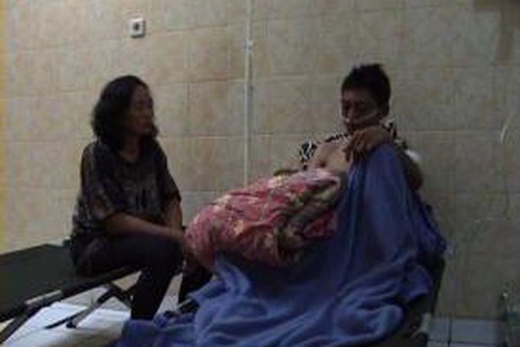 Aldi Yusuf (17), warga Kampung Babakan Loa, Pangatikan, Garut, korban penembakan geng motor di RST Guntur Garut.