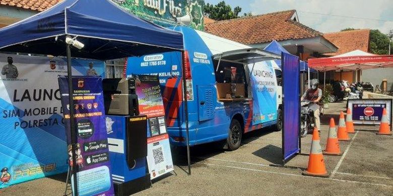 Layanan SIM Drive Thru di Cirebon Kota yang diresmikan Kamis (19/8/2021) kemarin