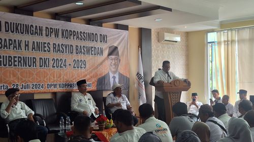 Komite Pedagang Pasar Tradisional Deklarasi Dukung Anies Baswedan di Pilkada Jakarta 2024