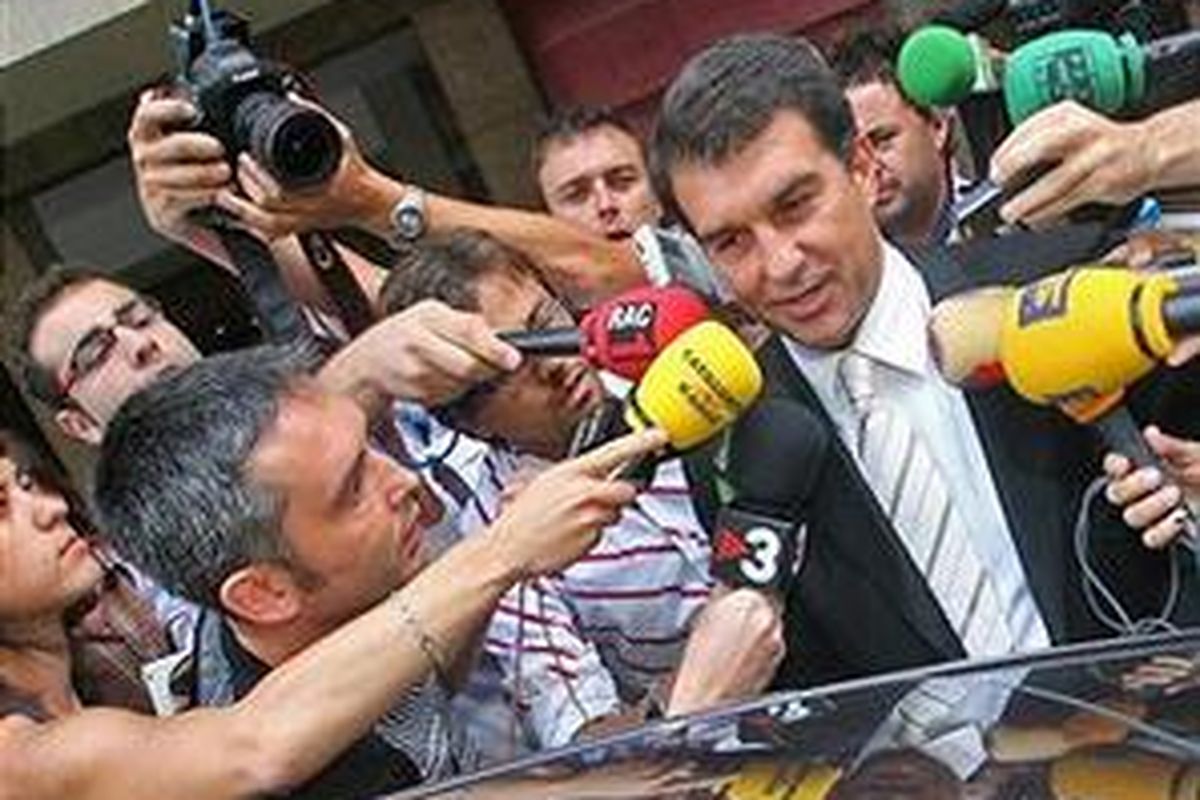 Presiden Barcelona, Joan Laporta.