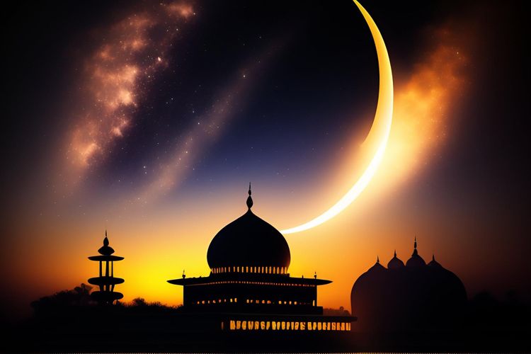 Ilustrasi 1 Ramadhan 1445 H