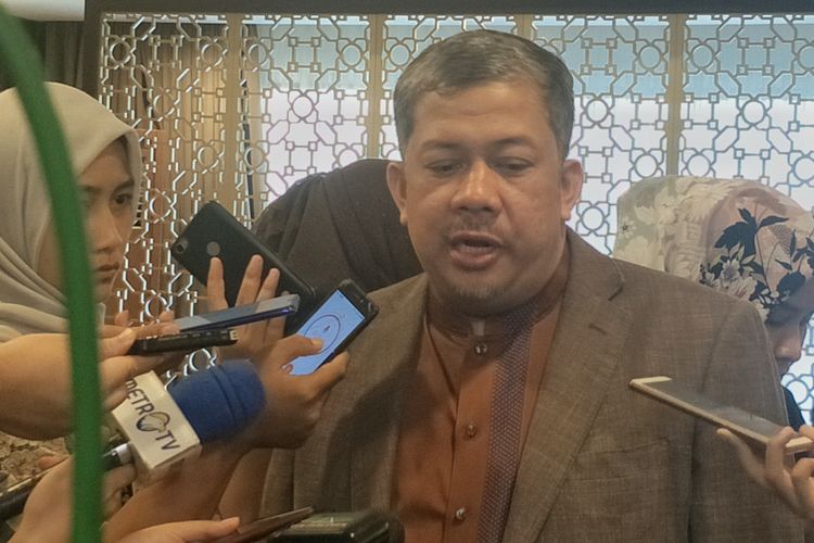 Wakil Ketua DPR Fahri Hamzah saat ditemui di Kompleks Parlemen, Senayan, Jakarta, Rabu (31/7/2019).