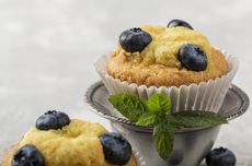 Resep Muffin Kopi Bluberi, Bikin Kue Pakai 3 Telur