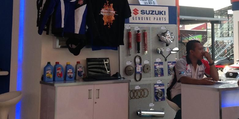 Suku cadang asli Suzuki yang tersedia lengkap di booth Suzuki PRJ