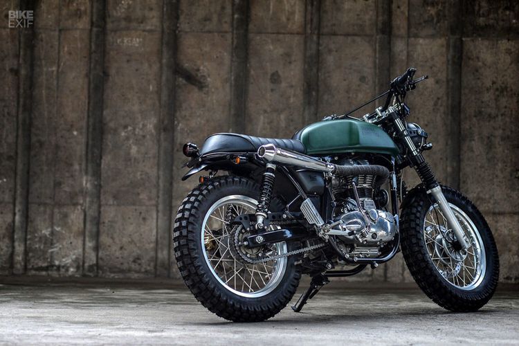 Royal Enfield Continental GT bergaya scrambler garapan K-Speed