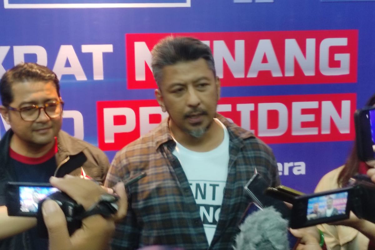 Bendahara Umum Partai Demokrat, Renville Antonio dan Sekjen Partai Demokrat, Teuku Riefky Harsya.