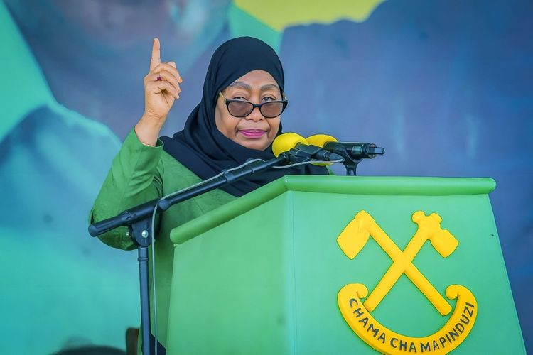 Presiden Tanzania Samia Suluhu Hassan.