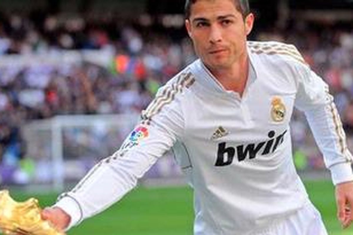 Penyerang Real Madrid, Cristiano Ronaldo.