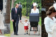 Penampilan Serba Putih Kate Middleton Saat Pembaptisan Putri Charlotte
