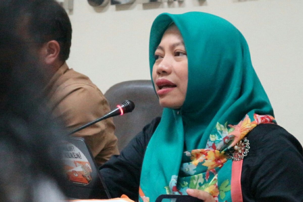 Direktur Eksekutif Perkumpulan untuk Pemilu dan Demokrasi (Perludem), Titi Anggraini dalam diskusi di Kantor Bawaslu RI, Jakarta, Rabu (21/3/2018). 