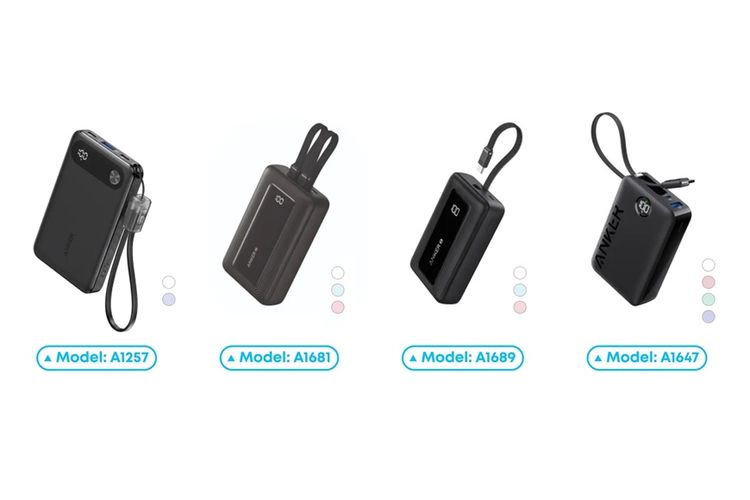 Daftar power bank Anker yang ditarik dari Indonesia