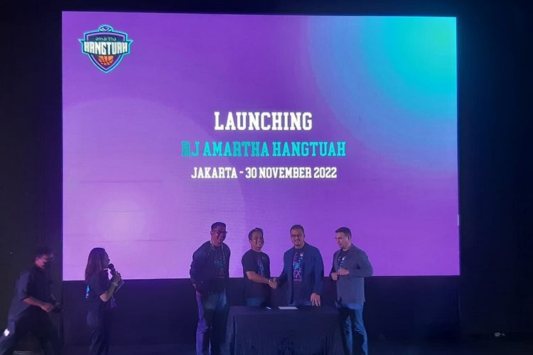 Launching RJ Amartha Hangtuah di Hallf Patiunus, Kebayoran Baru, Jakarta, Rabu (30/11/2022) siang WIB.