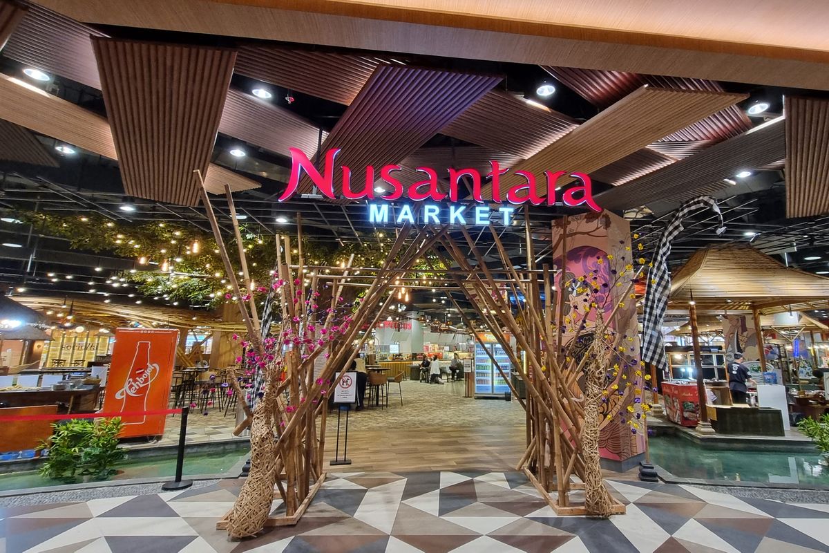 Area Nusantara Market di Living World Bali.