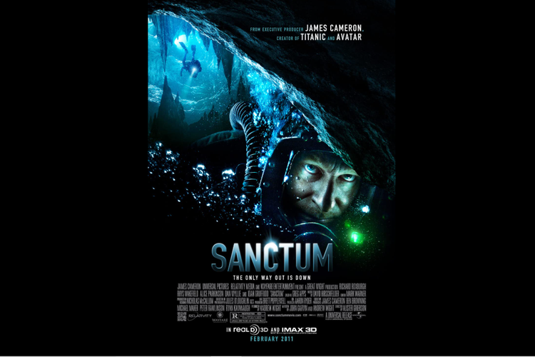 Richard Roxburgh dalam film thriller Sanctum (2011).