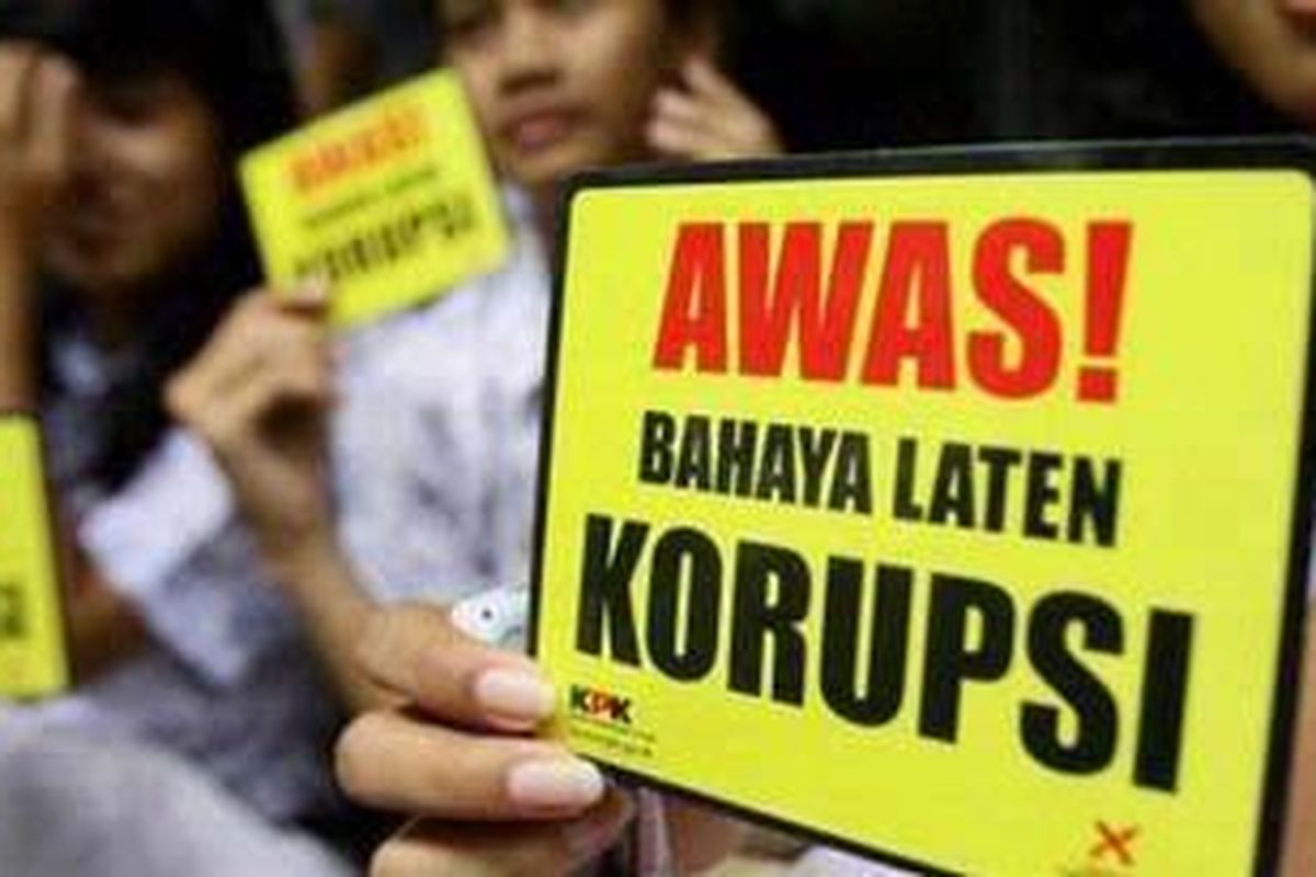 Ilustrasi gerakan anti korupsi