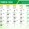 Kalender Hijriyah November 2026: Tanggal Islam, Weton Jawa, dan Hari Libur