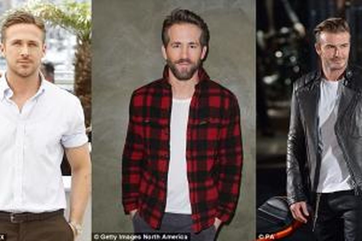 Gaya berbusana David Beckham, Ryan Reynolds dan Ryan Gosling yang dianggap cukup merepresentasikan gaya pria masa kini tanpa berlebihan.