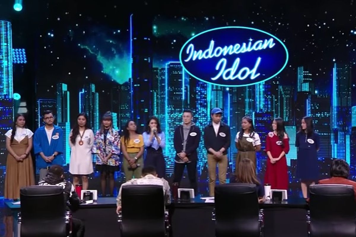 Kontestan Indonesian Idol pada babak eliminasi 1 yang ditayangkan, Senin (28/10/2019).