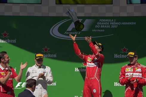 Hasil dan Klasemen F1 GP Brasil, Vettel Jadi Pemenang