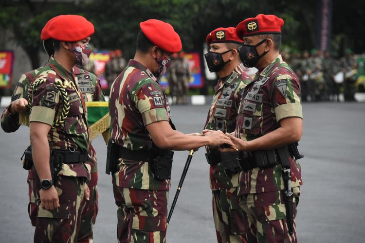 Posisi Komandan Pusat Pendidikan dan Latihan Pasukan Khusus (Danpusdiklatpassus) Komando Pasukan Khusus (Kopassus) kini resmi diemban Kolonel Inf Agus Sasmitha menggantikan Brigjen Thevi A Zebua.