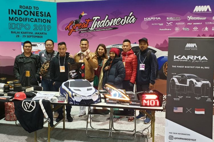 Rombongan Great of Indonesia di Osaka Automesse 2019