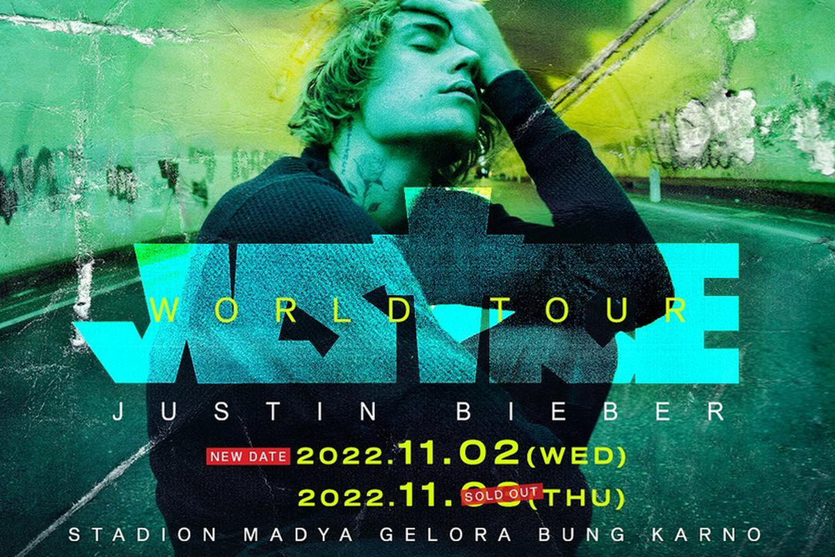 Konser Justin Bieber Justin Bieber World Tour in Jakarta ditambah satu hari, yakni pada 