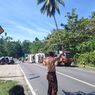Hindari Sapi, Truk Angkut Bawang Terguling di Jalur Mudik Lintas Barat Bengkulu