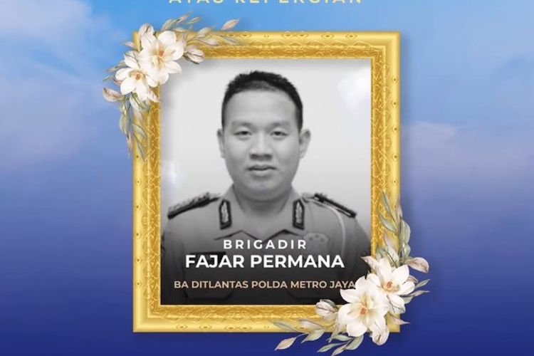 Brigadir Fajar Permana Meninggal Kelelahan Usai Bertugas Jaga Arus Mudik