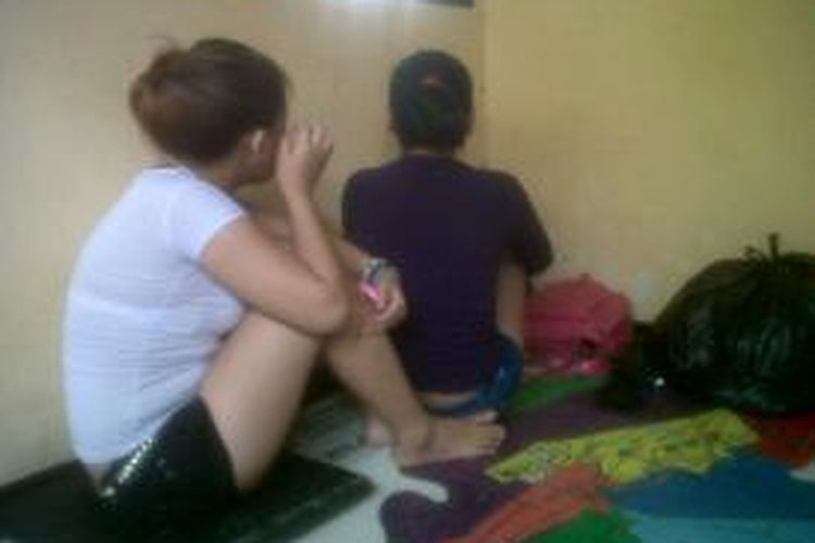 Dua anak di bawah umur yang menjadi korban trafficking di Manado.