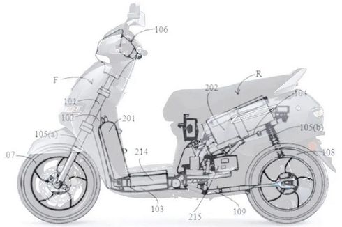 Paten Motor Listrik TVS Bocor